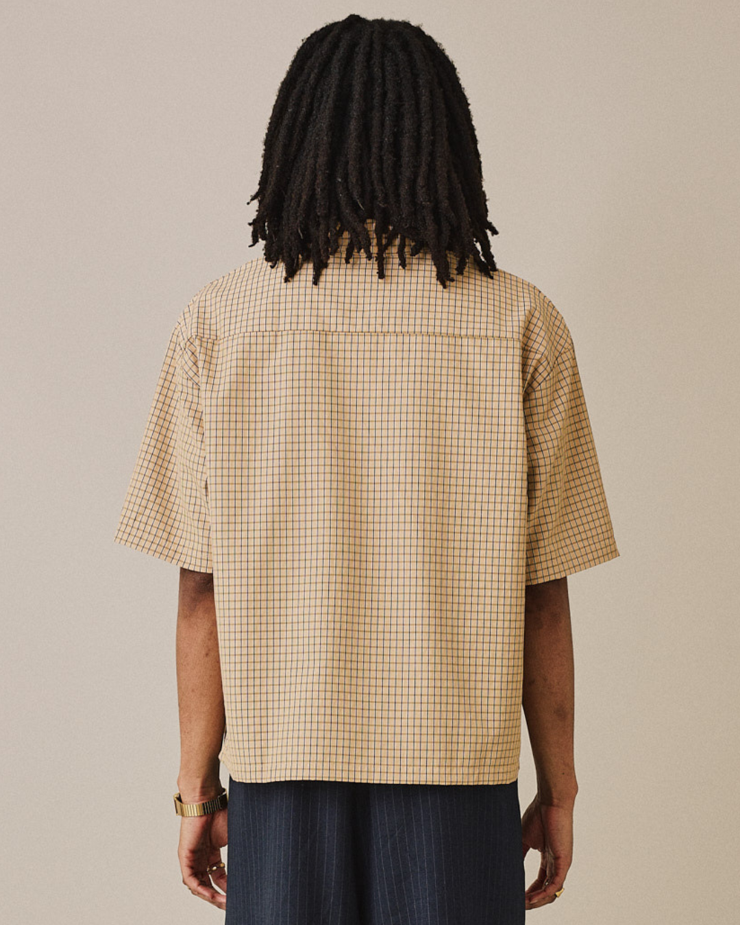 SS Checkered Shirt - Yellow