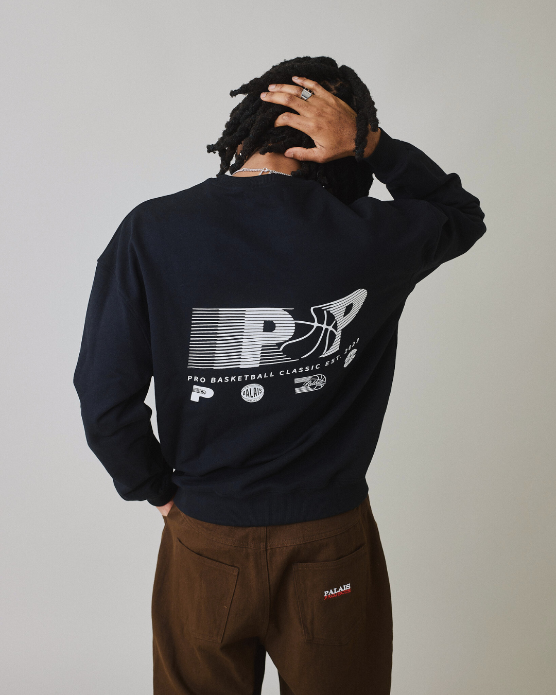 Basketball Box Fit Heavy Crewneck