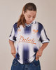 Football Shirt SS - Navy Stripe
