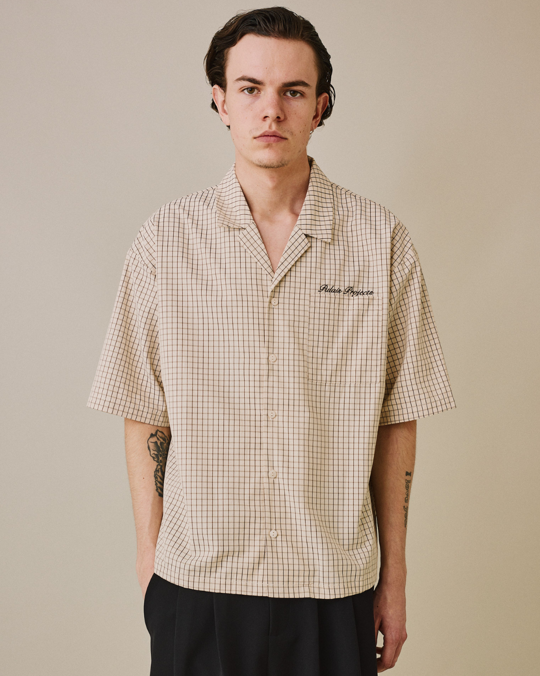 SS Checkered Shirt - Marshmallow