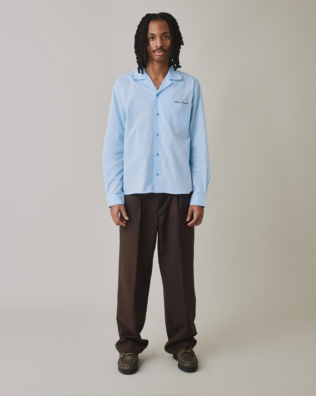 Baggy Suit Pants - Brown