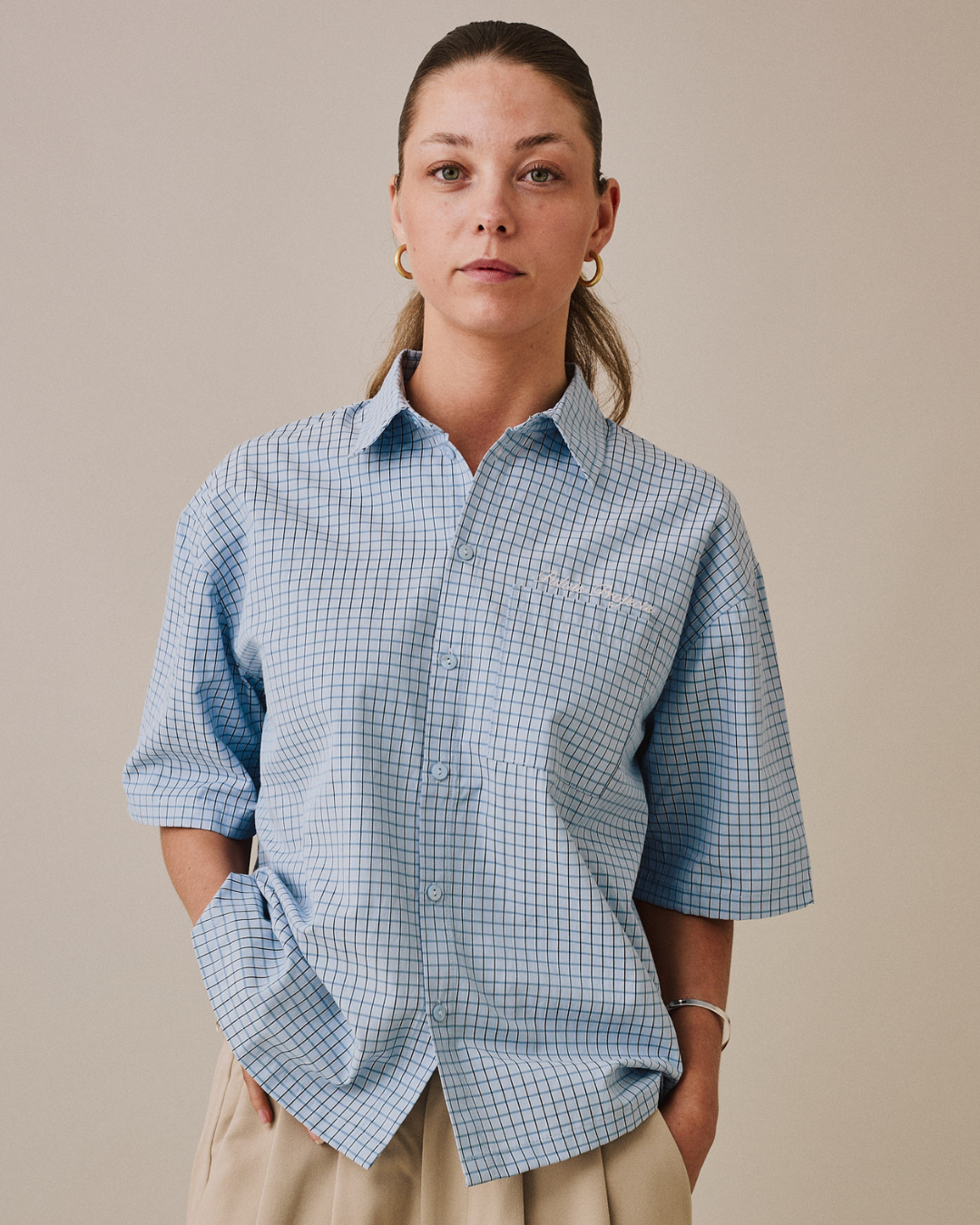 SS Checkered Shirt - Blue