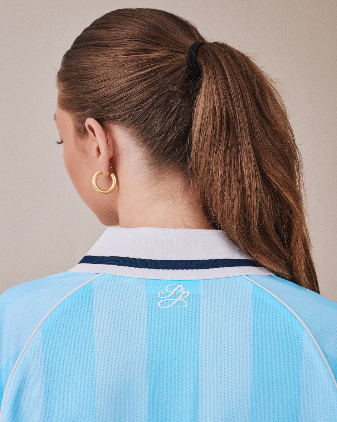 Football Shirt SS - Light Blue Pattern