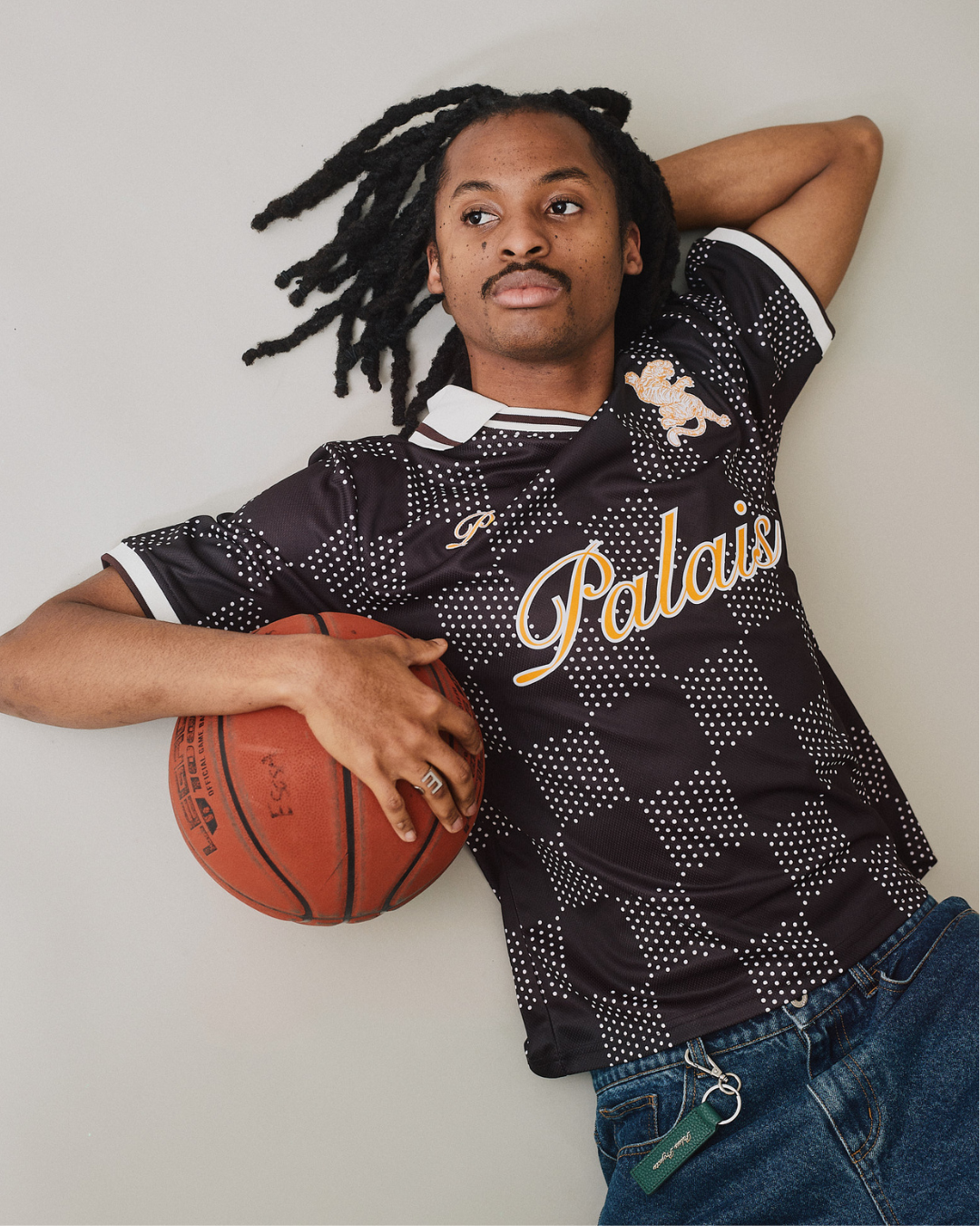 Football Shirt SS - Mocha Dots