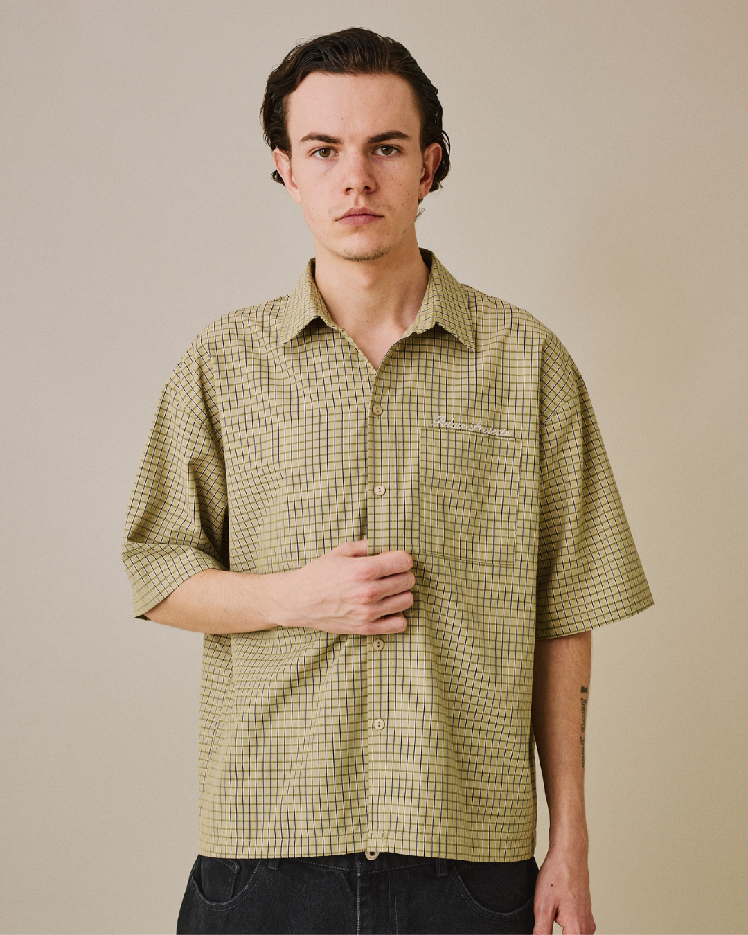 SS Checkered Shirt - Green