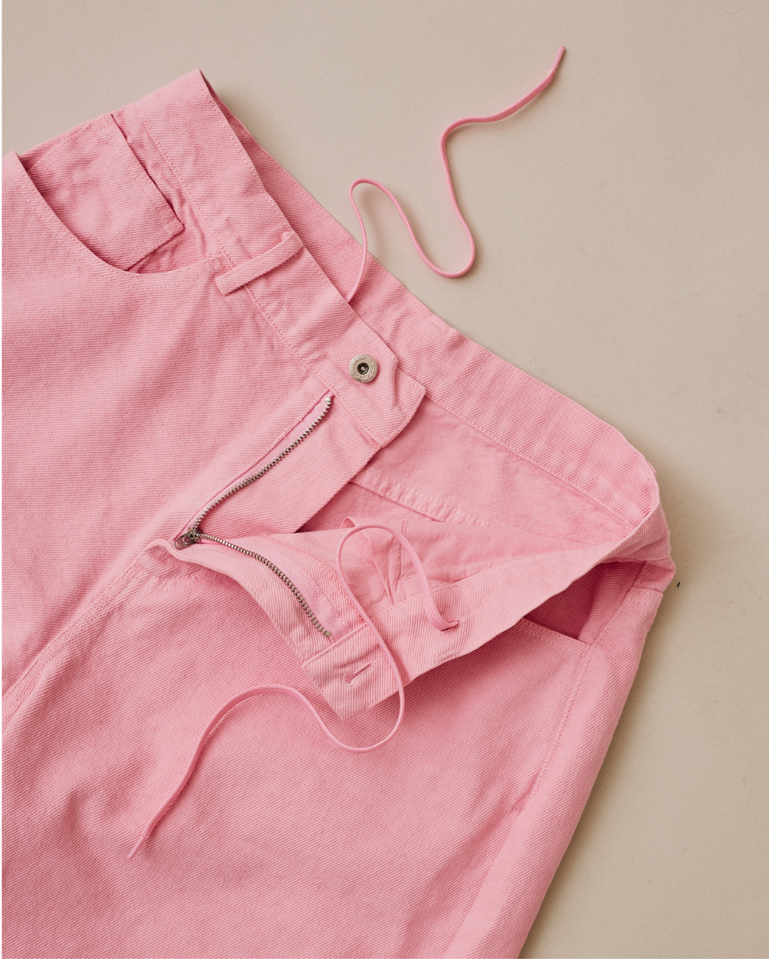 Baggy Canvas Jorts - Pink