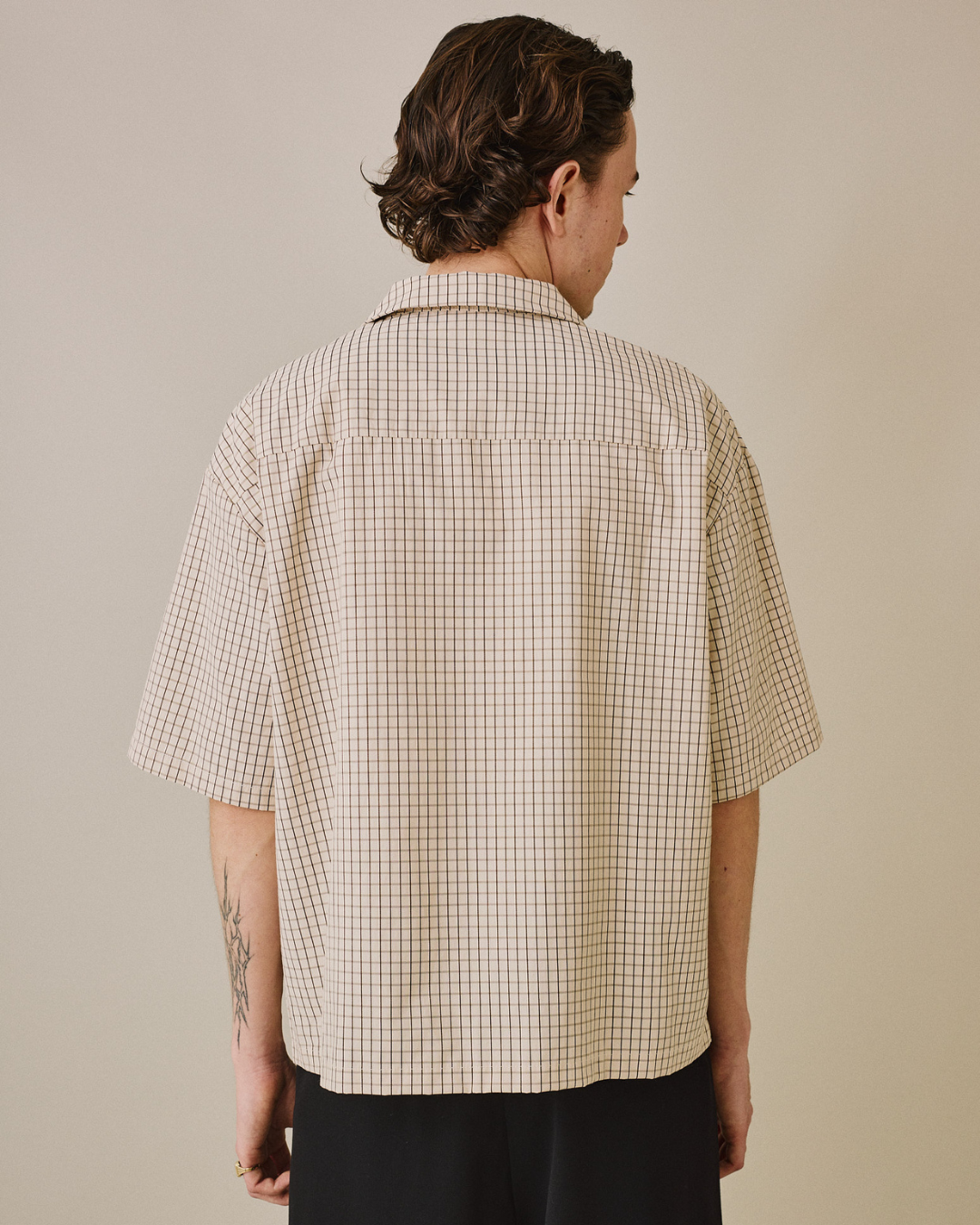 SS Checkered Shirt - Marshmallow