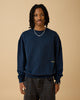 Essential Box Fit Heavy Crewneck - Navy