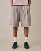 Relaxed Suit Shorts - Grey