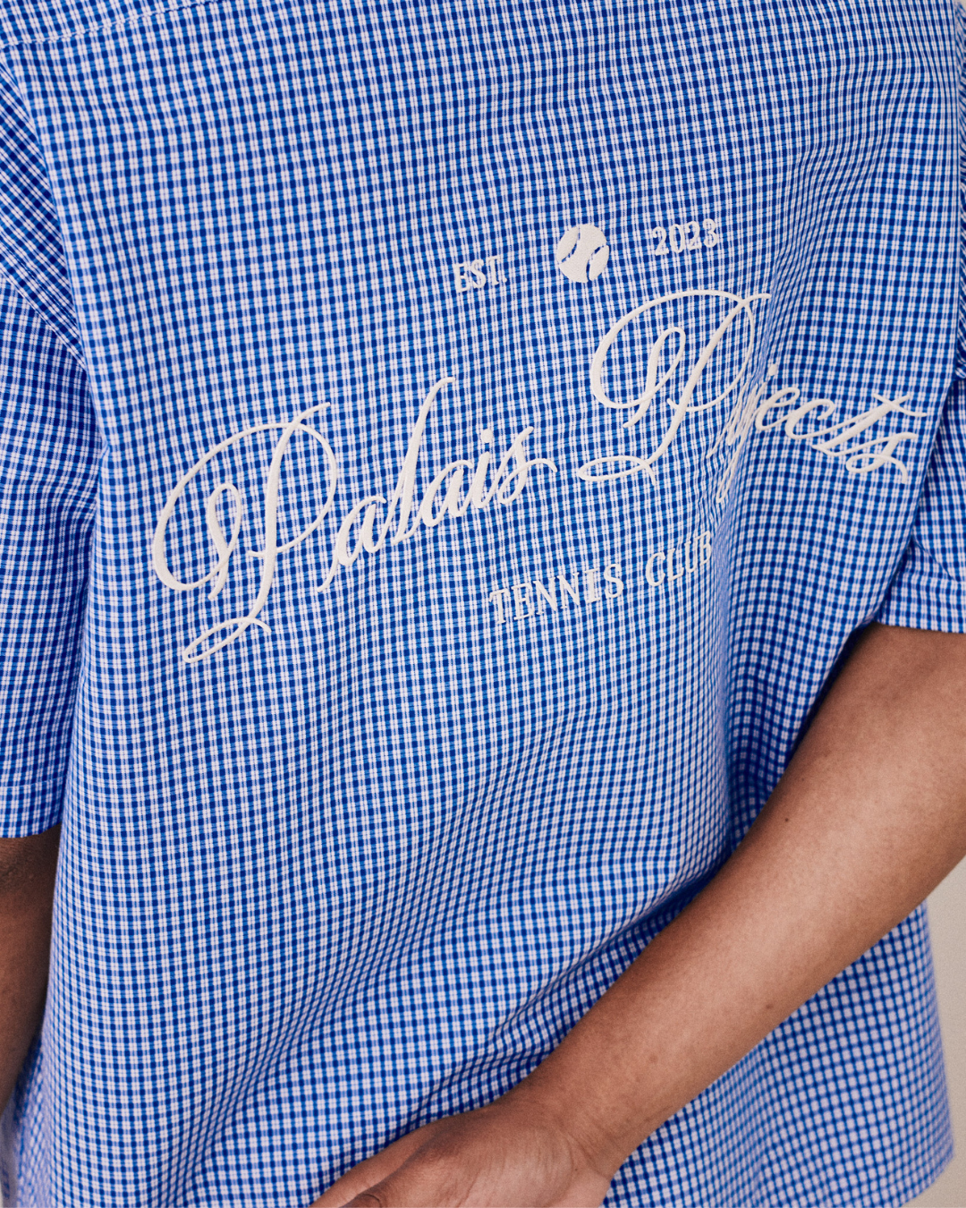 SS Checkered Tennis Shirt - Blue