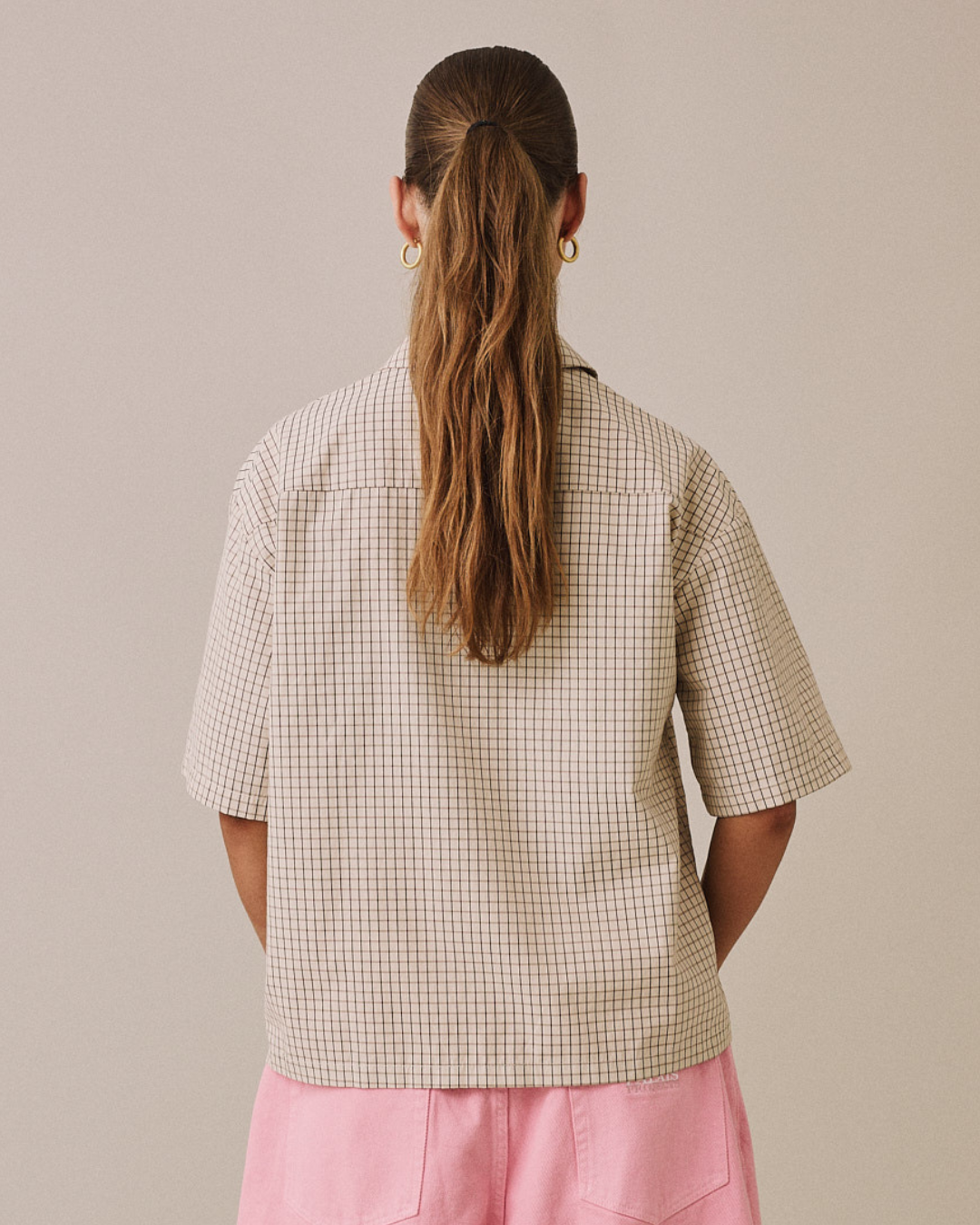 SS Checkered Shirt - Marshmallow