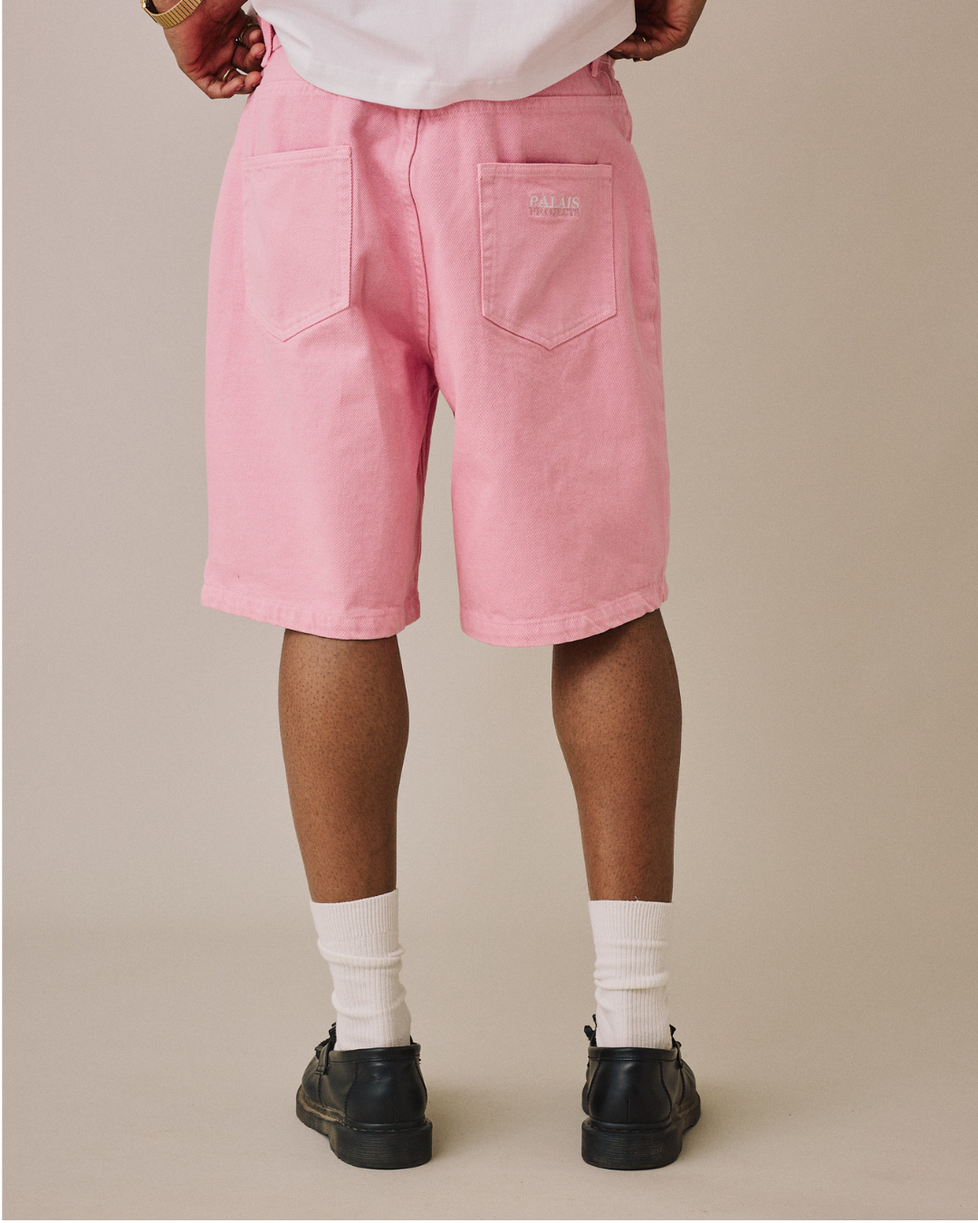 Baggy Canvas Jorts - Pink