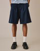 Relaxed Suit Shorts - Navy