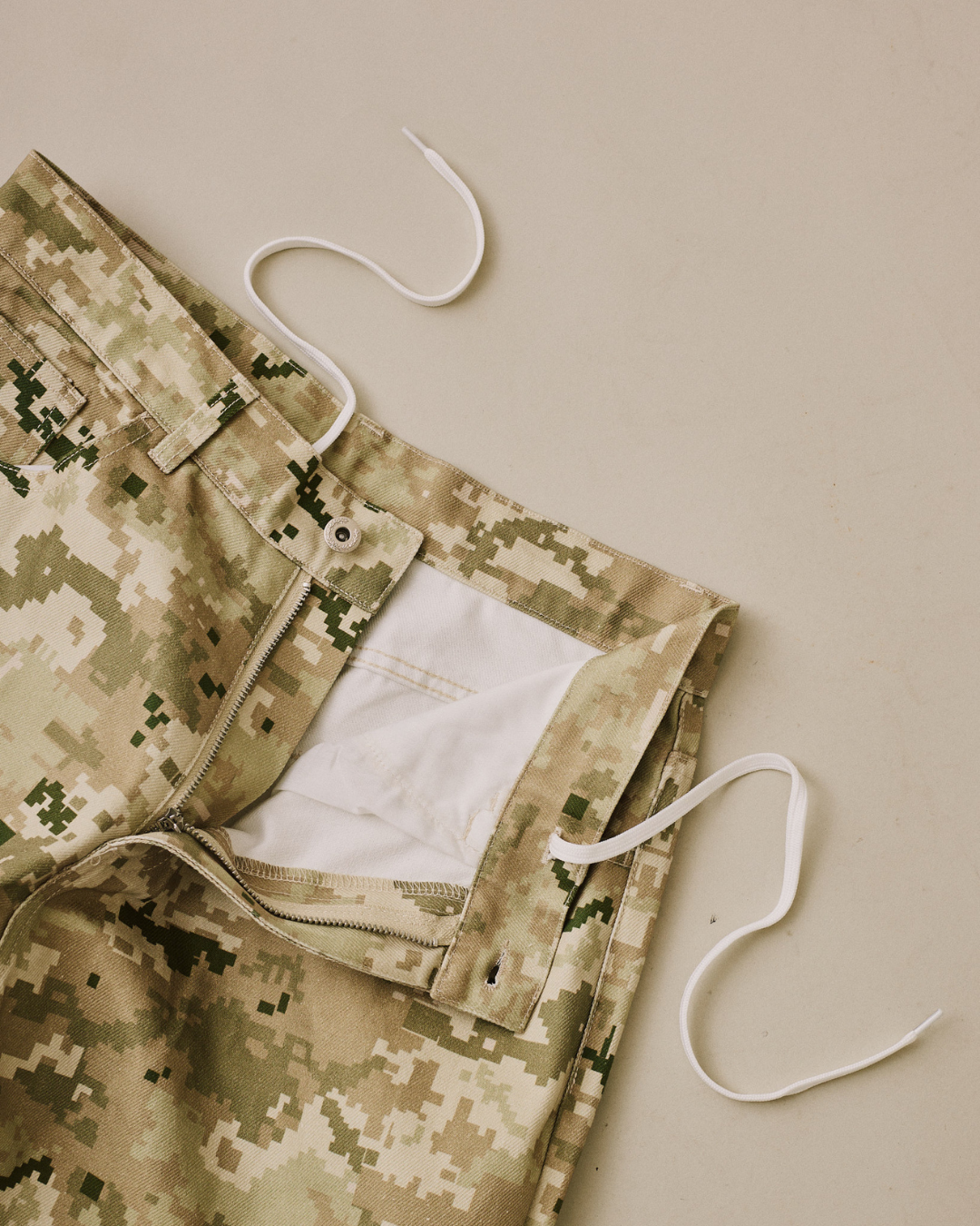 Baggy Canvas Jorts - Camo