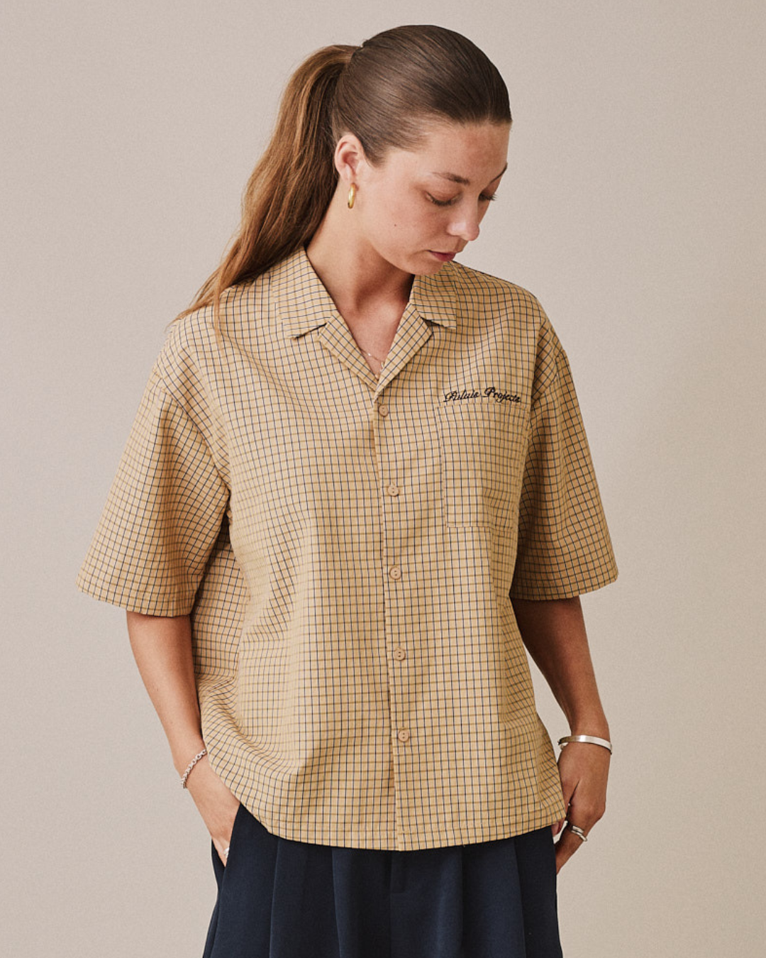 SS Checkered Shirt - Yellow