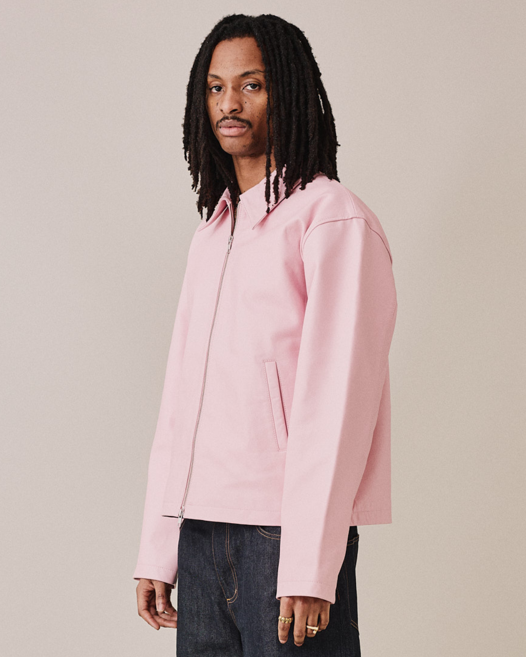 Leather Jacket - Pink