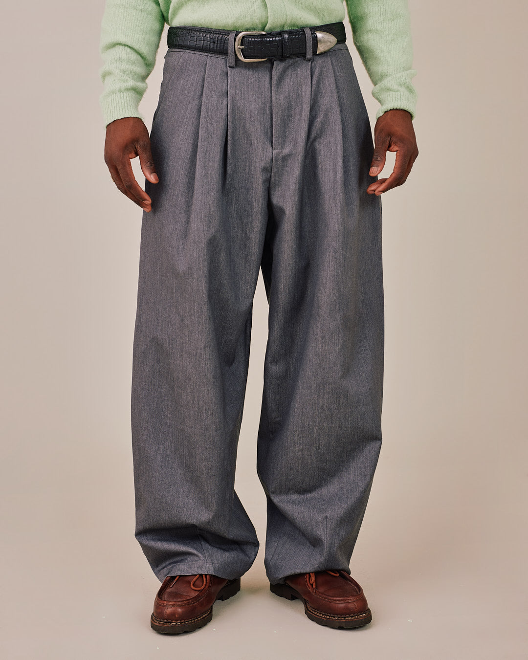 Relaxed Suit Pants - Dark Grey