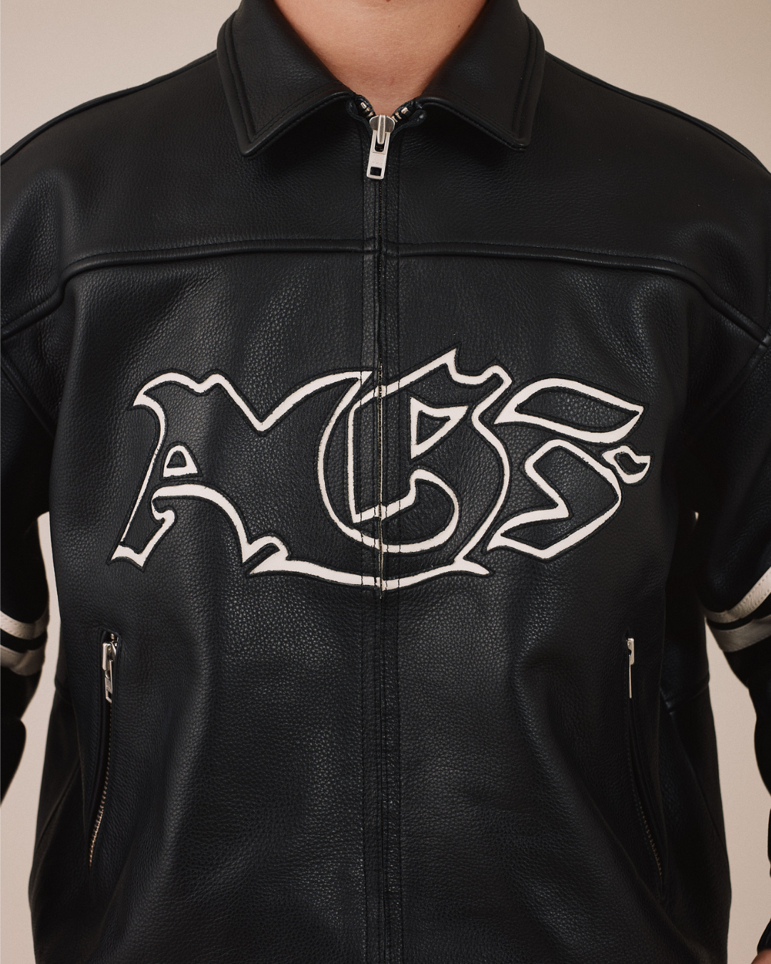AGF x PALAIS Oversized Leather Jacket
