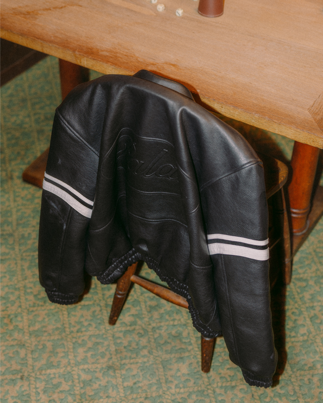 AGF x PALAIS Oversized Leather Jacket