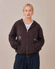 Box Fit Heavy World Tour Zip Hoodie - Mocha