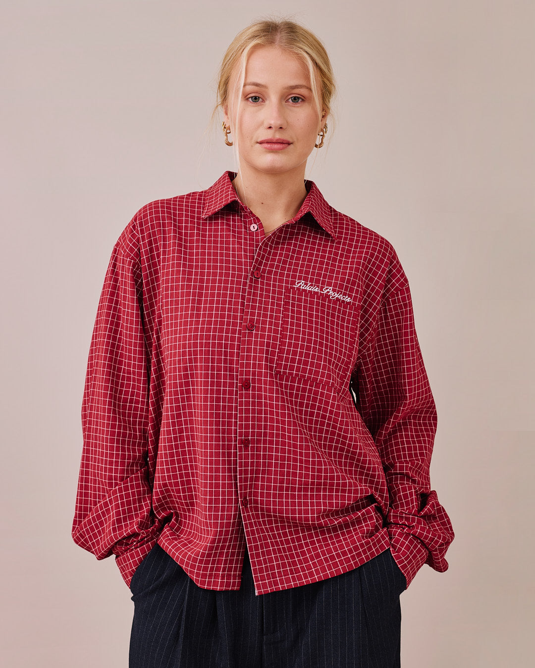 LS Checkered Shirt - Red