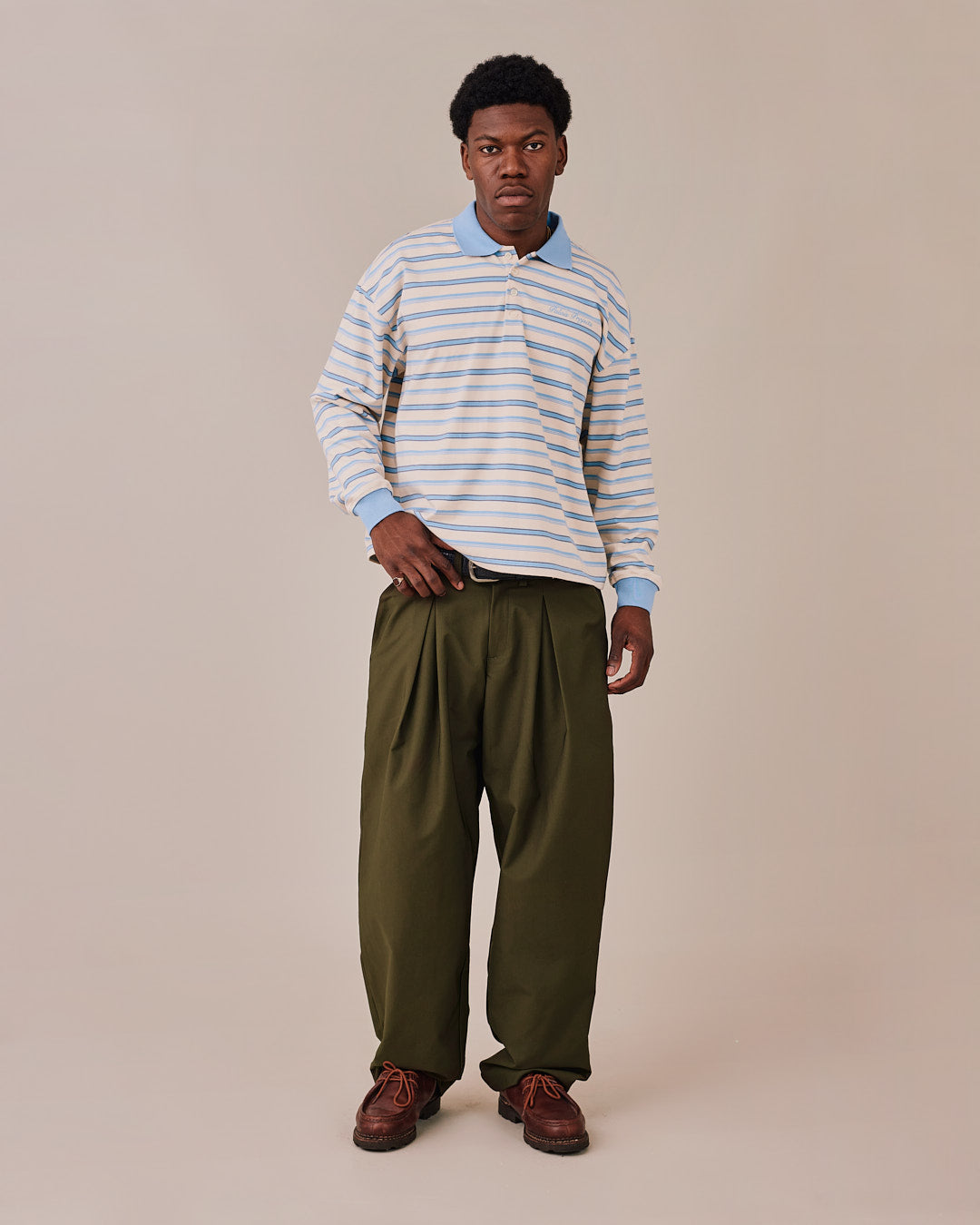 Baggy Twill Pants - Green