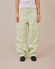 Baggy Canvas Pants - Mint Camo