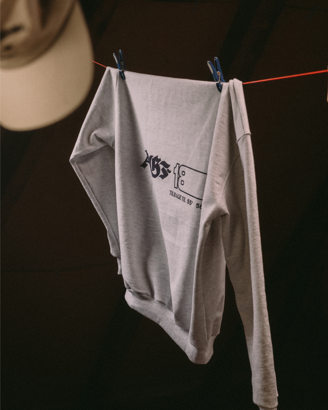 AGF x PALAIS Box Fit Heavy Crewneck  - Grey Melange