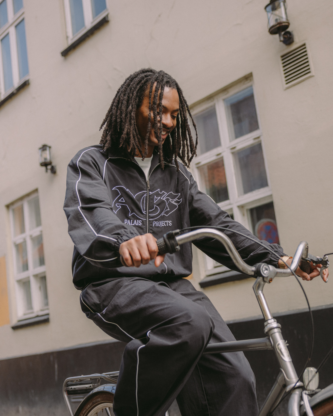 AGF x PALAIS Oversized Track Jacket - Black