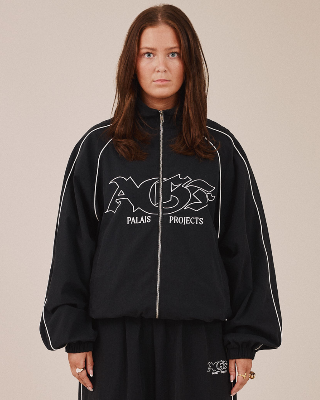 AGF x PALAIS Oversized Track Jacket - Black