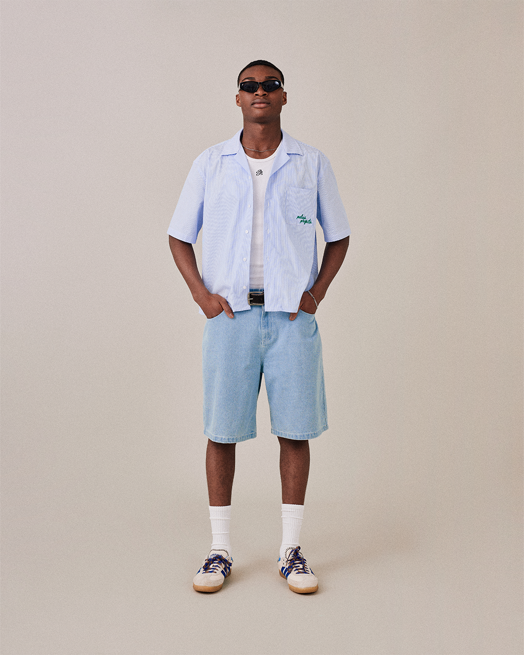 SS Striped Boat Shirt - Blue