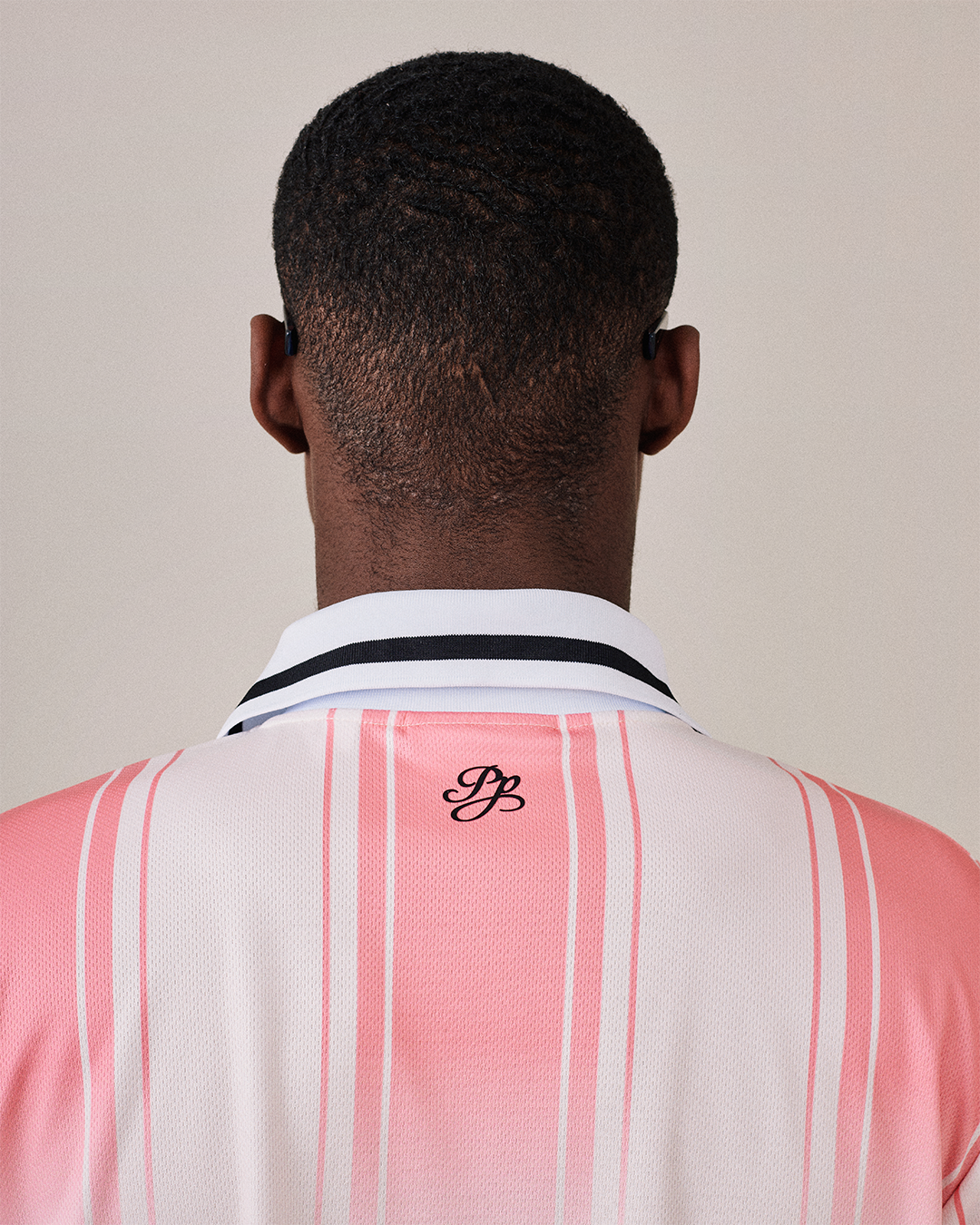 Football Shirt SS - Pink Stripe