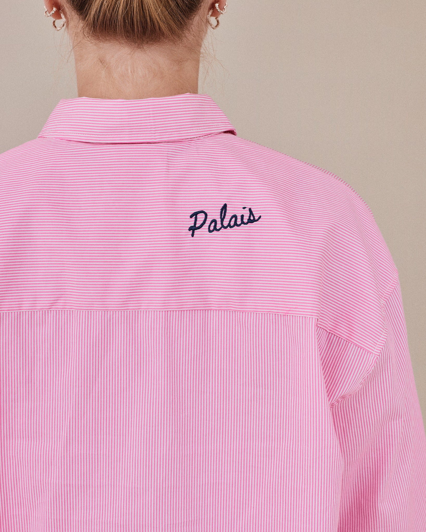 LS Striped Shirt - Pink