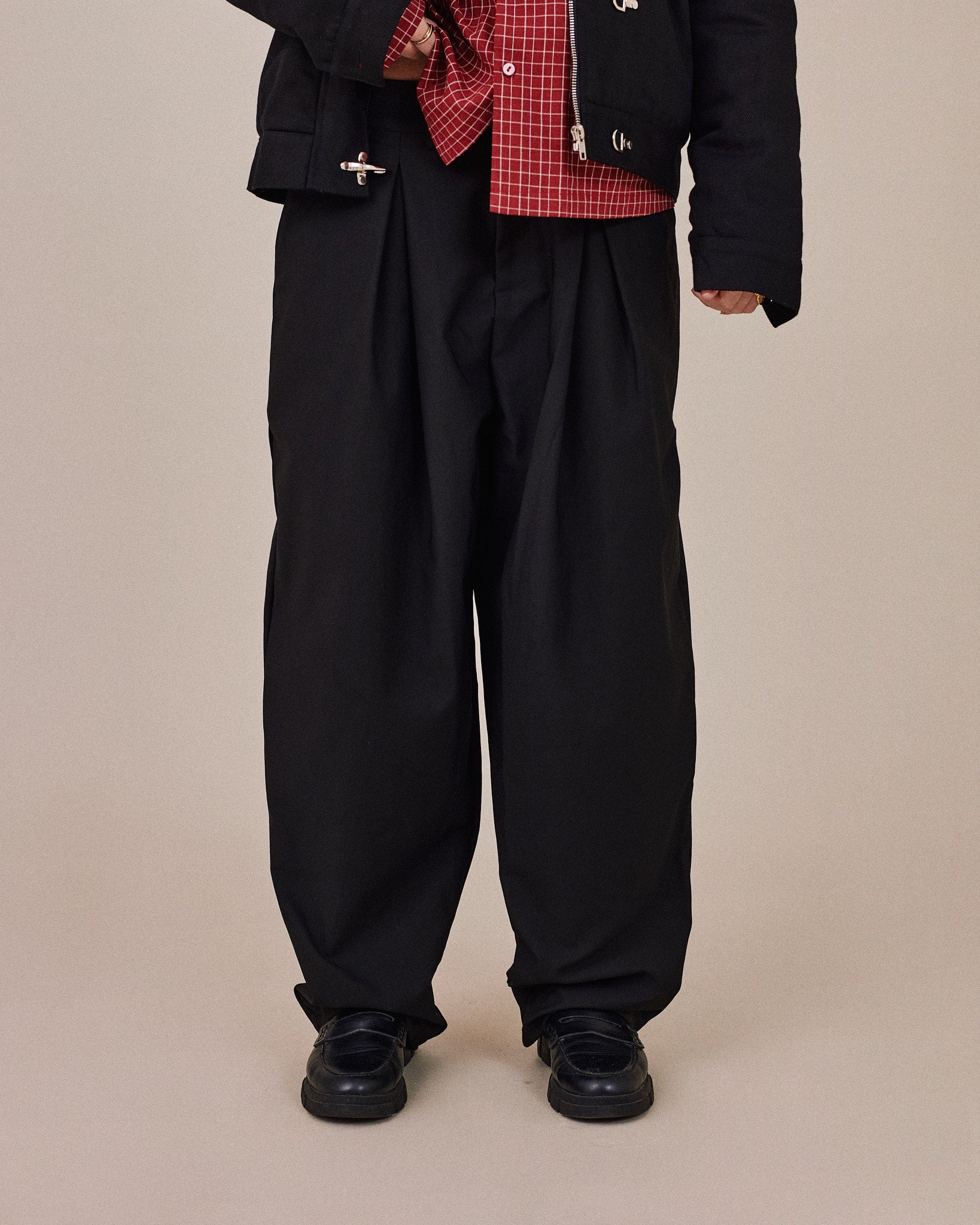 Baggy Twill Pants - Black