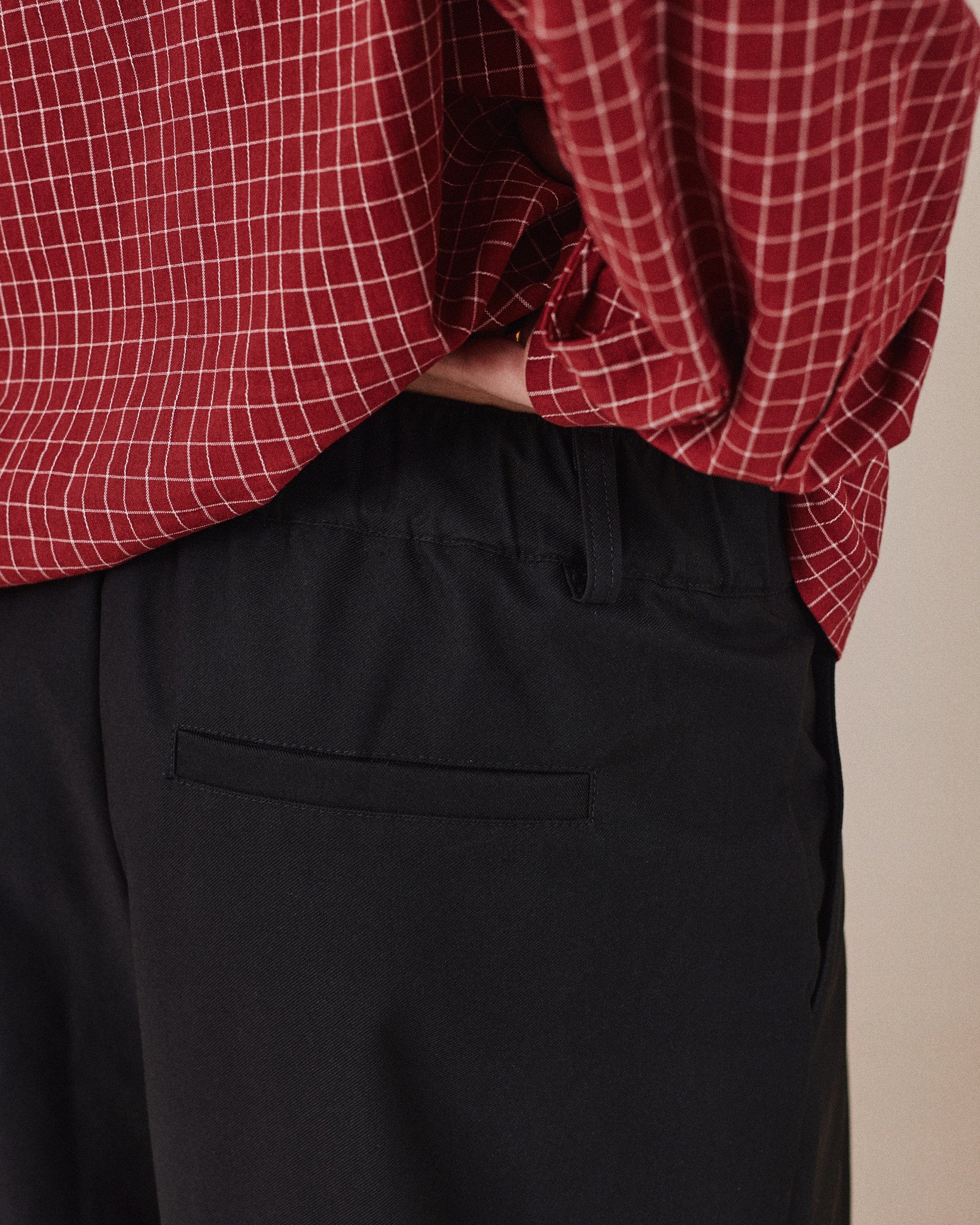 Baggy Twill Pants - Black