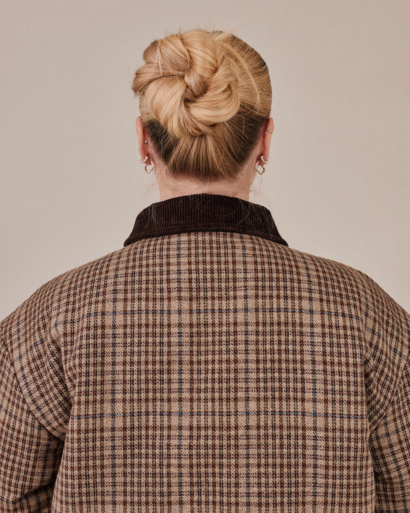 Checkered Bomber Jacket