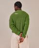 Fisherman O Neck Knit - Moss Green