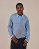 LS Polo Shirt - Blue Stripe