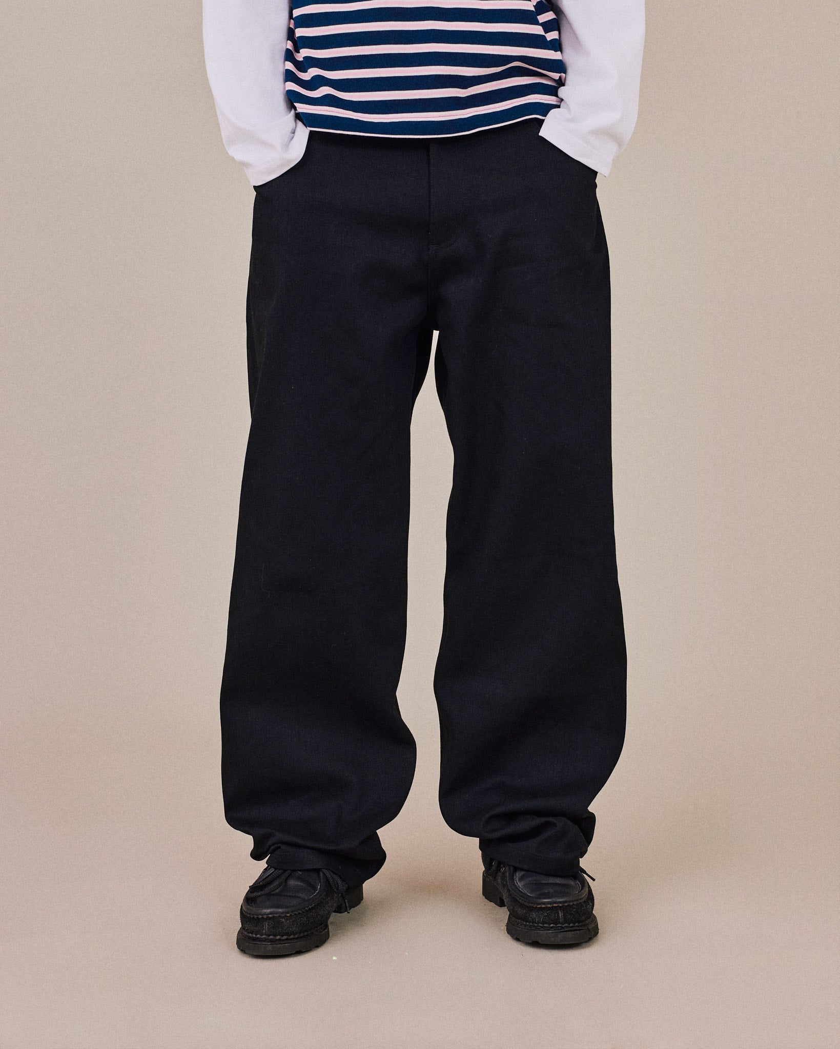 Baggy Selvedge Jeans - Black