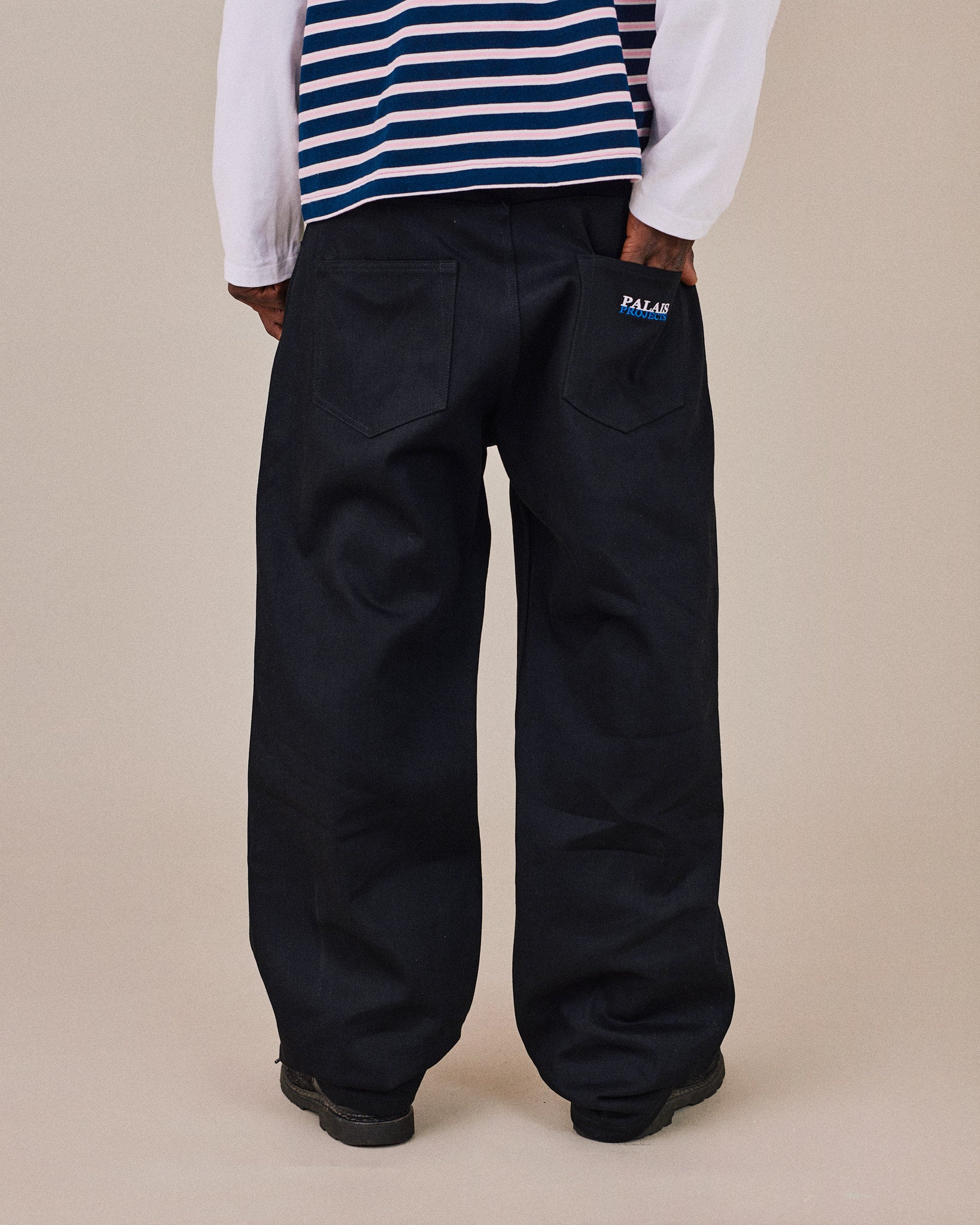 Baggy Selvedge Jeans - Black