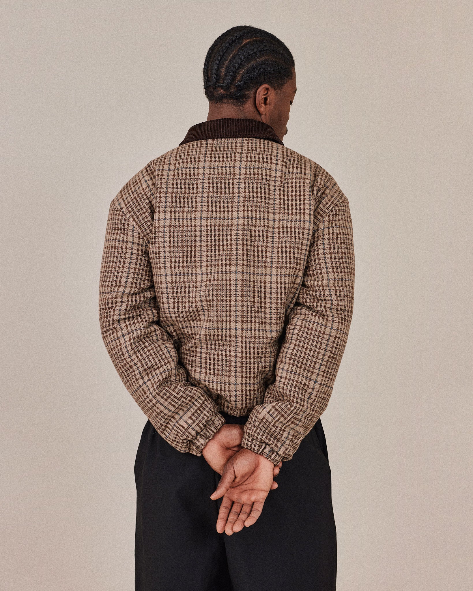 Checkered Bomber Jacket