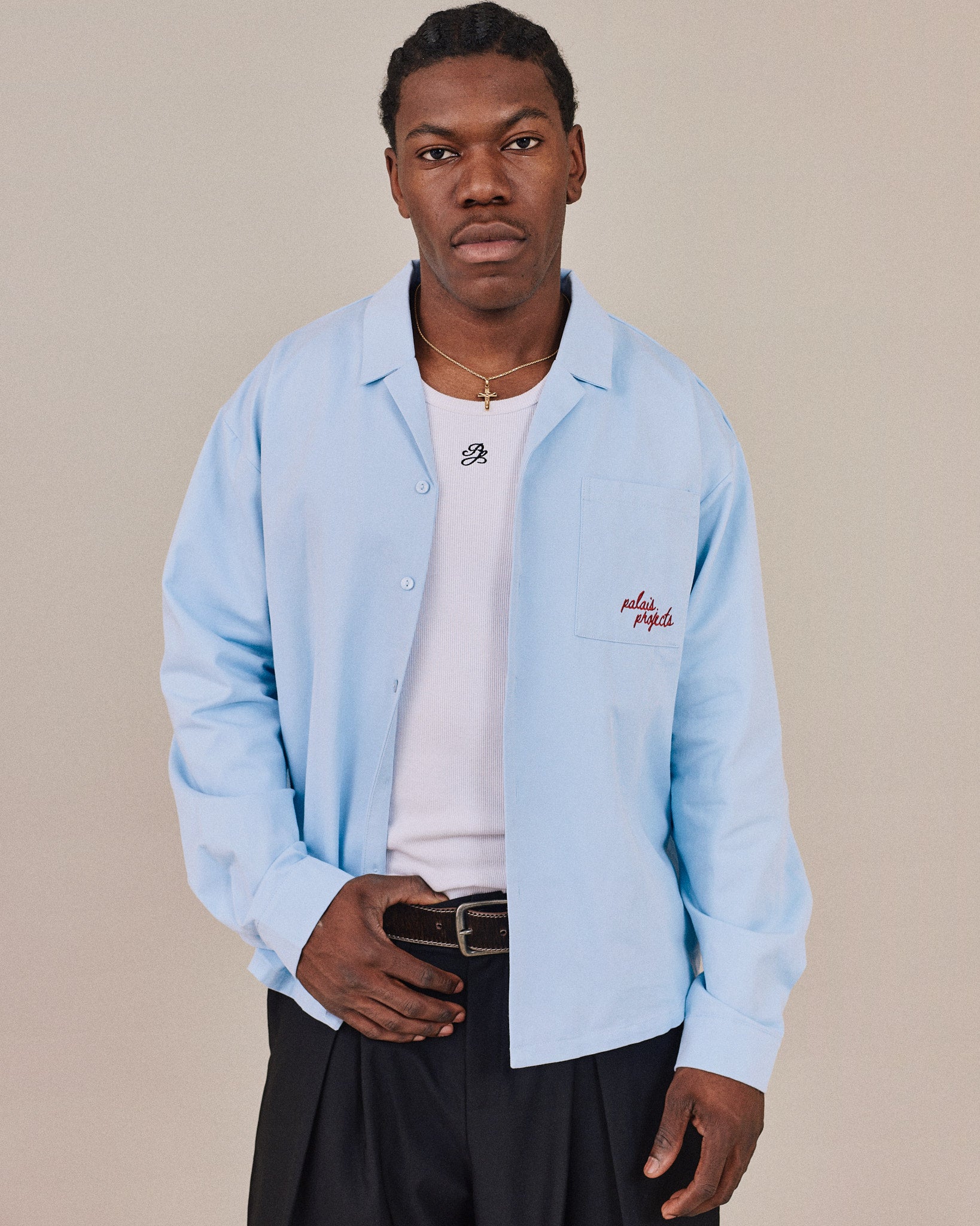 LS Canvas Feast Shirt - Blue