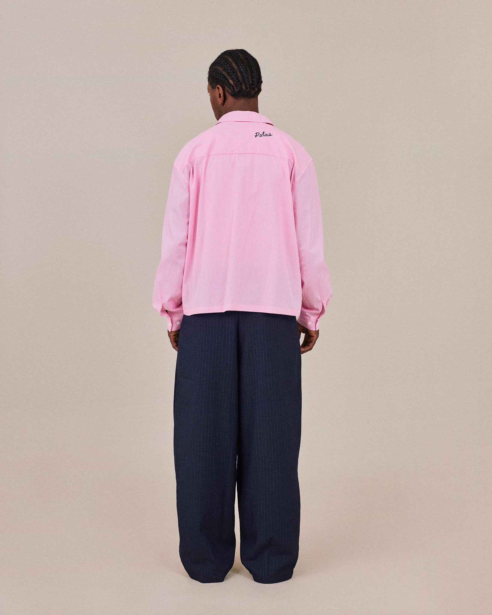 LS Striped Shirt - Pink