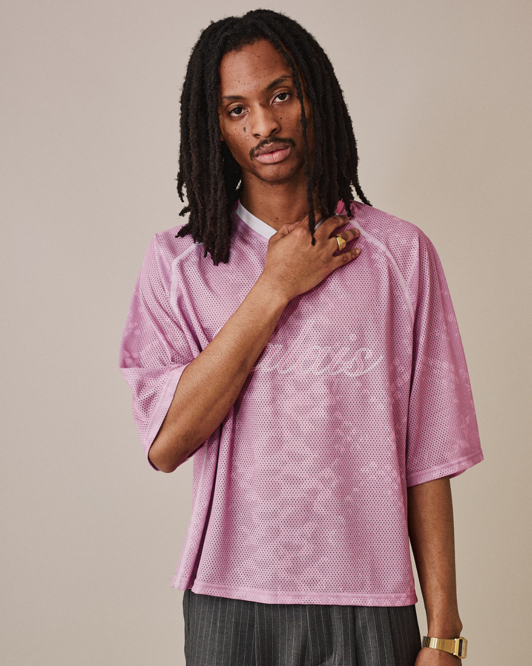 SS Mesh Jersey - Pink Cobra