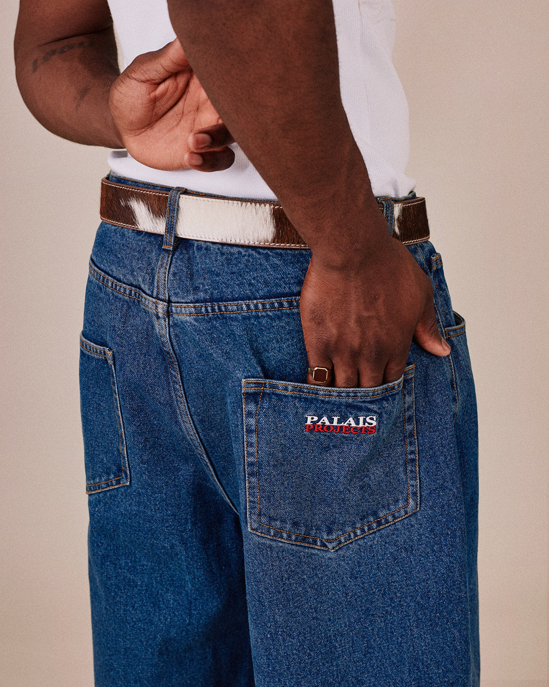 Baggy Denim Jeans - Mid Blue