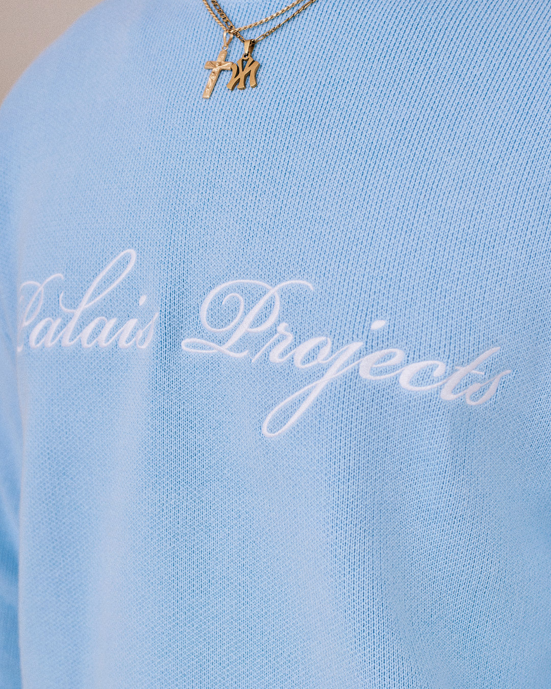 Single O Neck Knit - Baby Blue