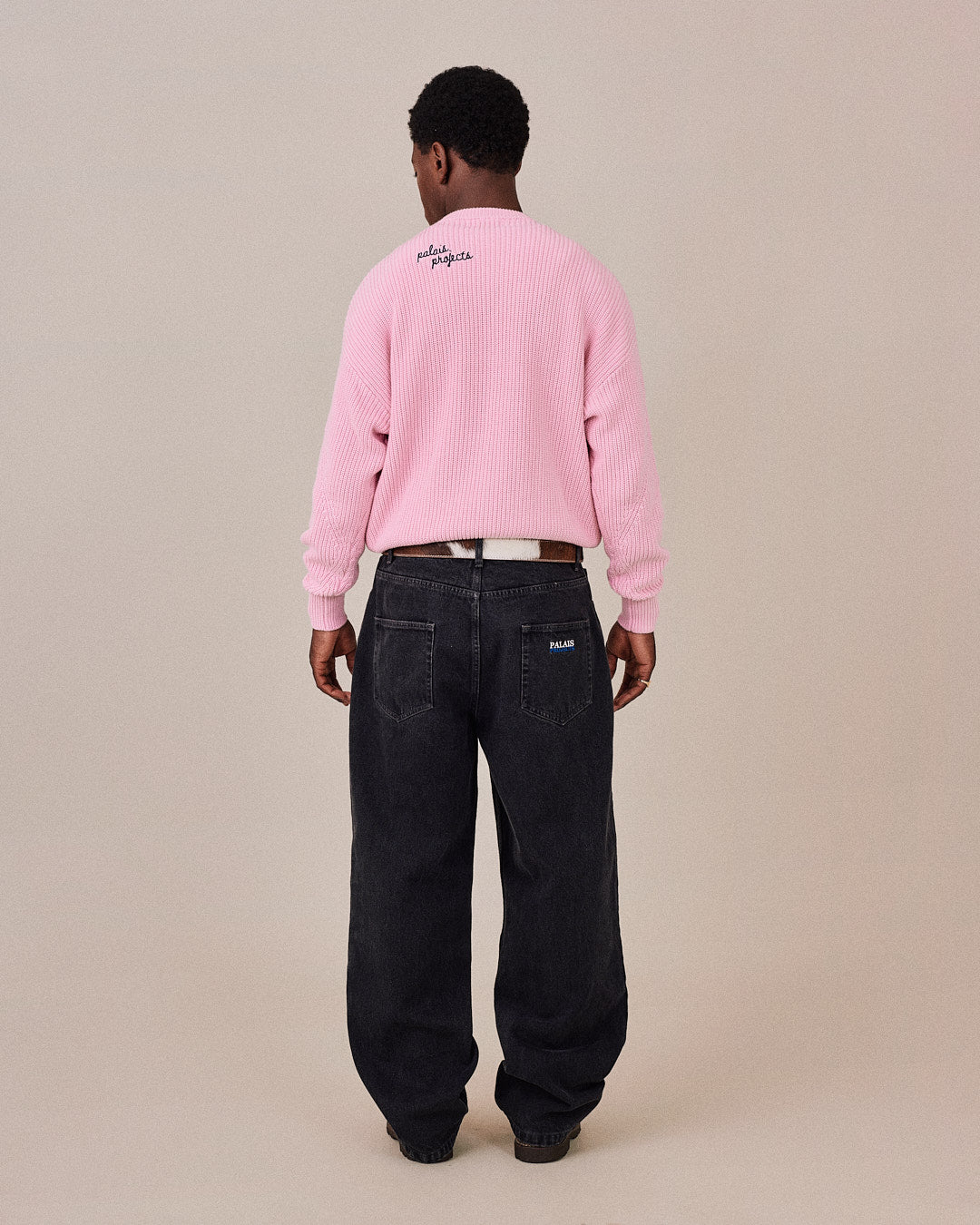 Fisherman O Neck Knit - Pink