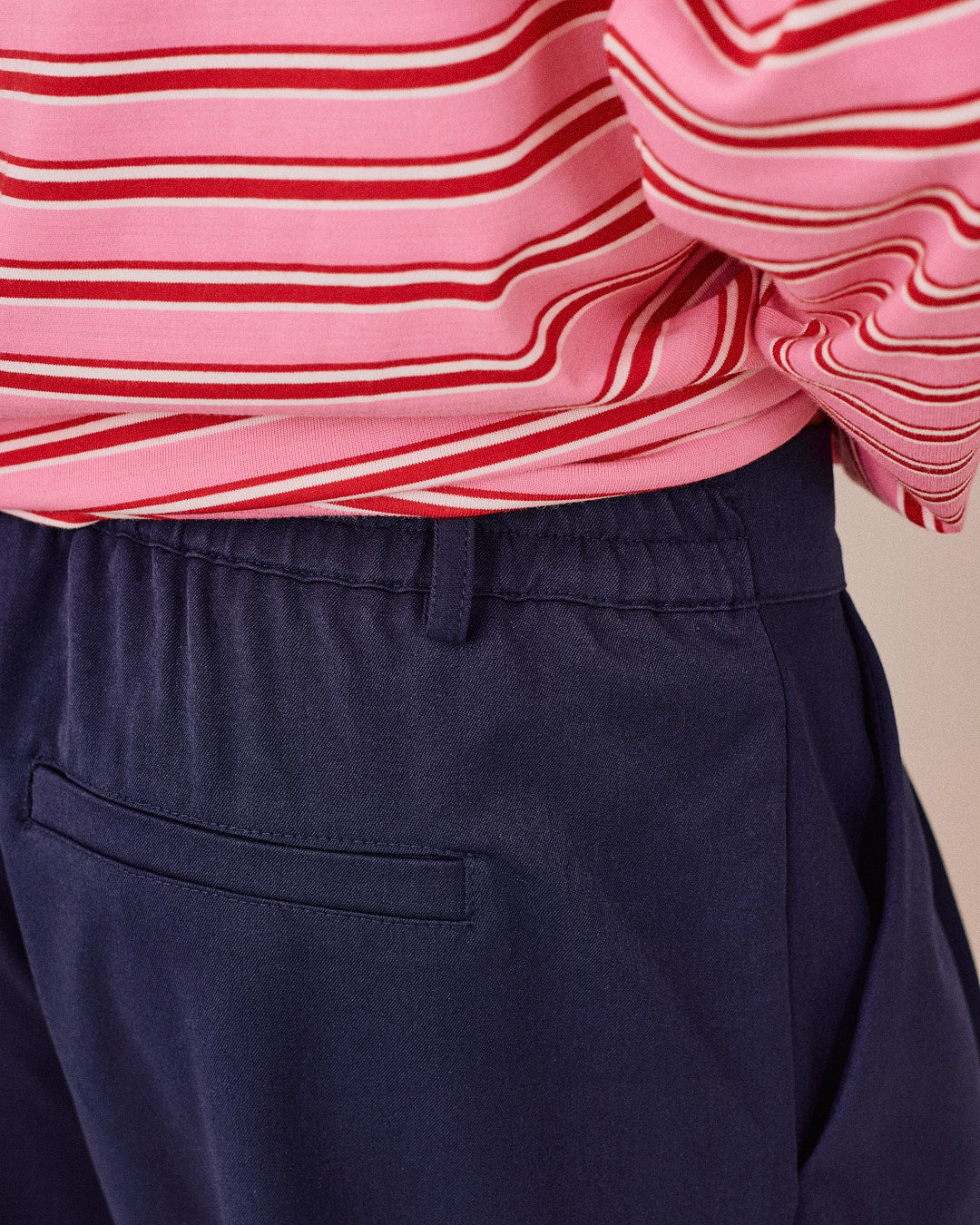 Relaxed Suit Pants - Navy