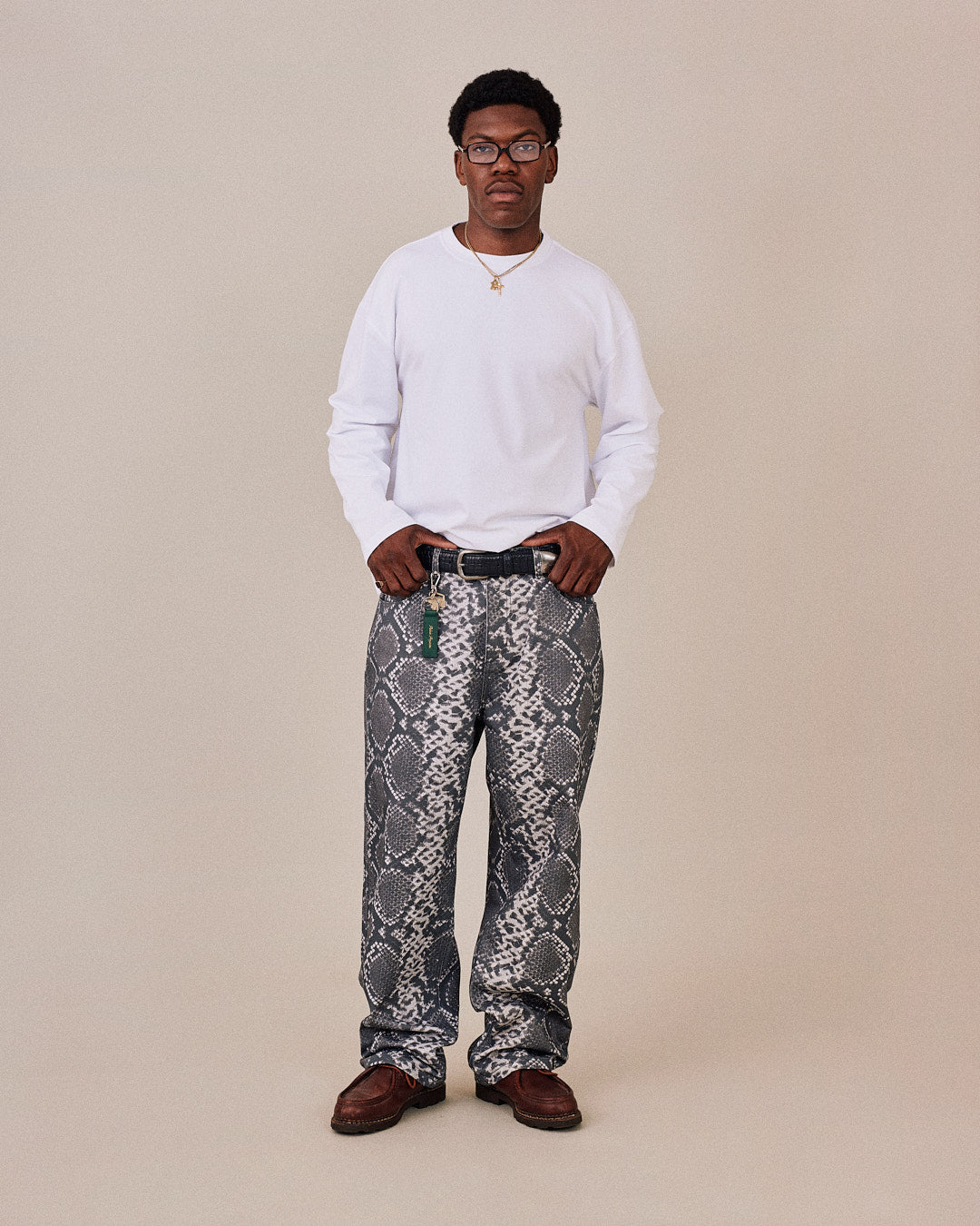 Baggy Canvas Pants - Black Cobra