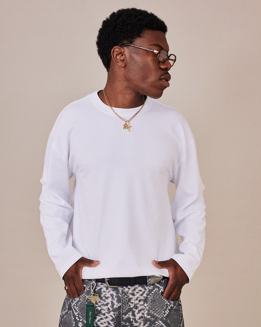 Classic LS Origins Tee - White